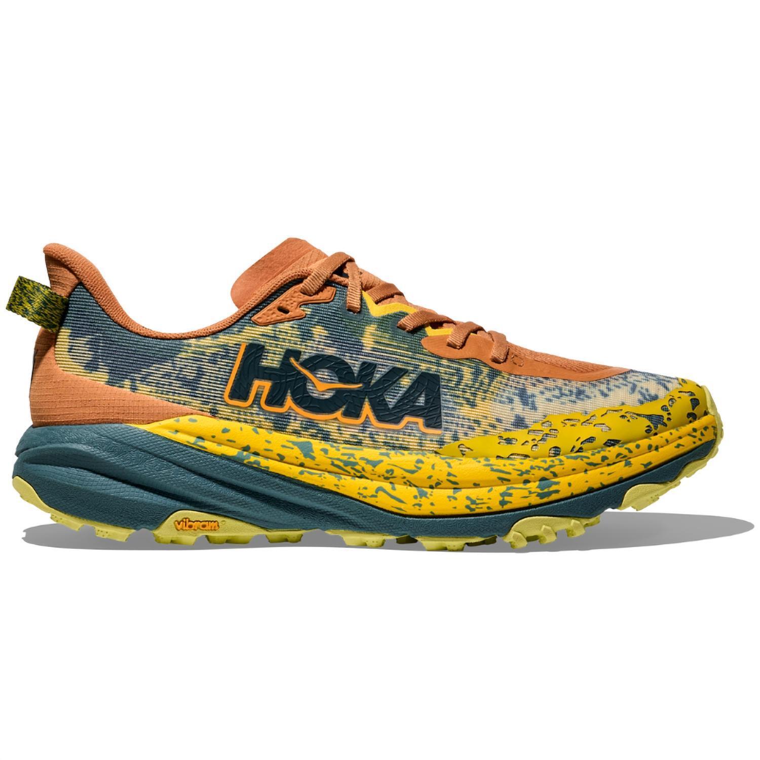 New Hoka Men's Speedgoat 6 Shoes In Terra Cotta / Mountain Fog